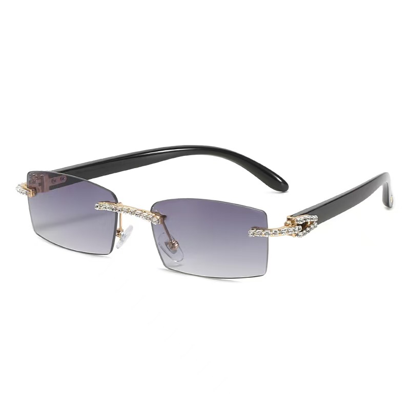 Bouquet Dia buffs Sunglasses 3524015 with Natural mixed buffalo horn glasses and cut Lens 3.0 Thickness