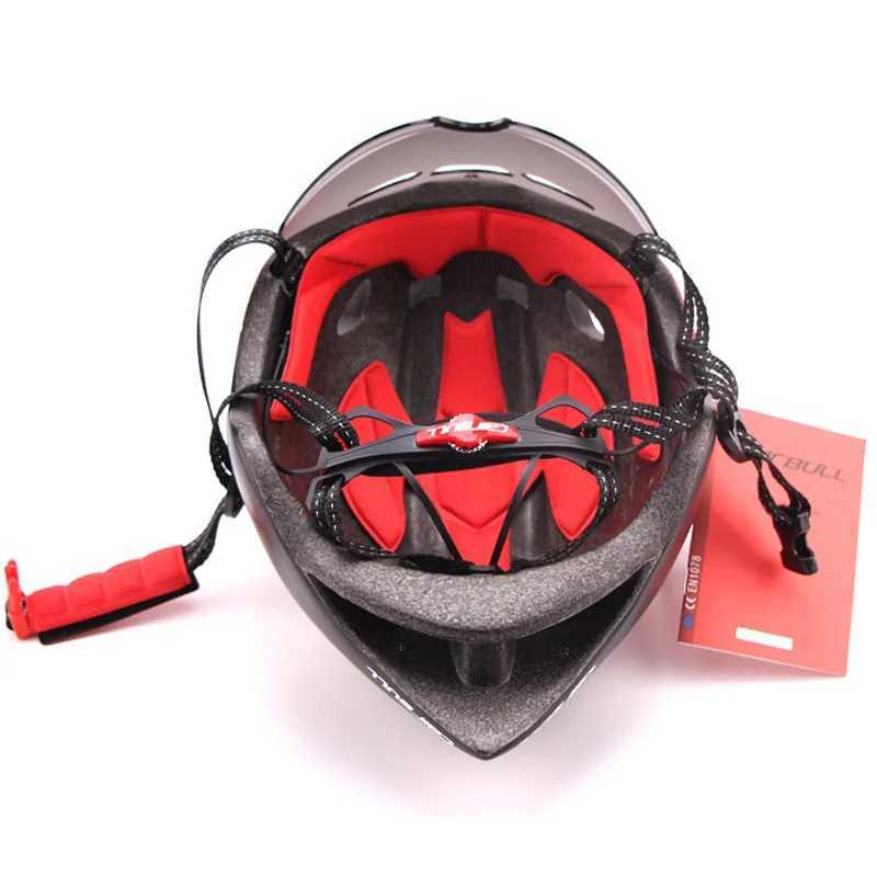 NEW 3 lens 290g Aero TT Road Bicycle Helmet Goggles Racing Cycling Bike Sports Safety TT Helmet in-mold Road Bike Cycling GoggleXJ241226