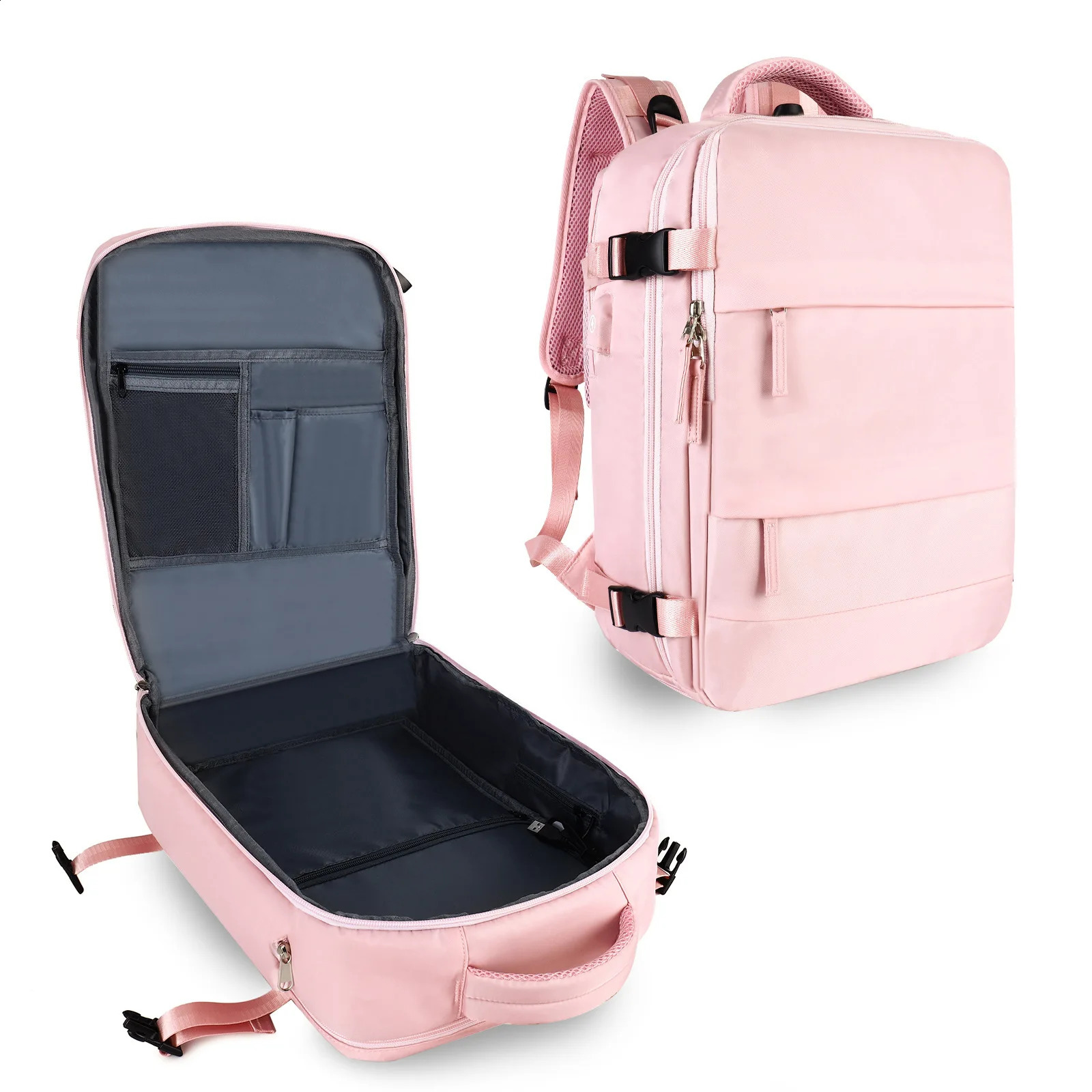 Travel Backpack Cabin Plane Large Capacity Waterproof Wet And Dry Partition Suitcase Laptop Backpack For Women With USB 241226