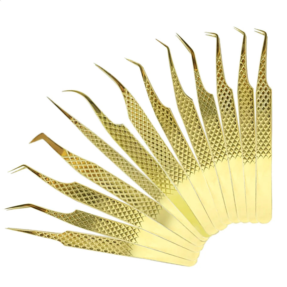 Advanced Precision False Eyelashes Tweezers False Eyelash Extensions Personal Curved Strip Eyelashes Brow Clamps Makeup Tools 241223