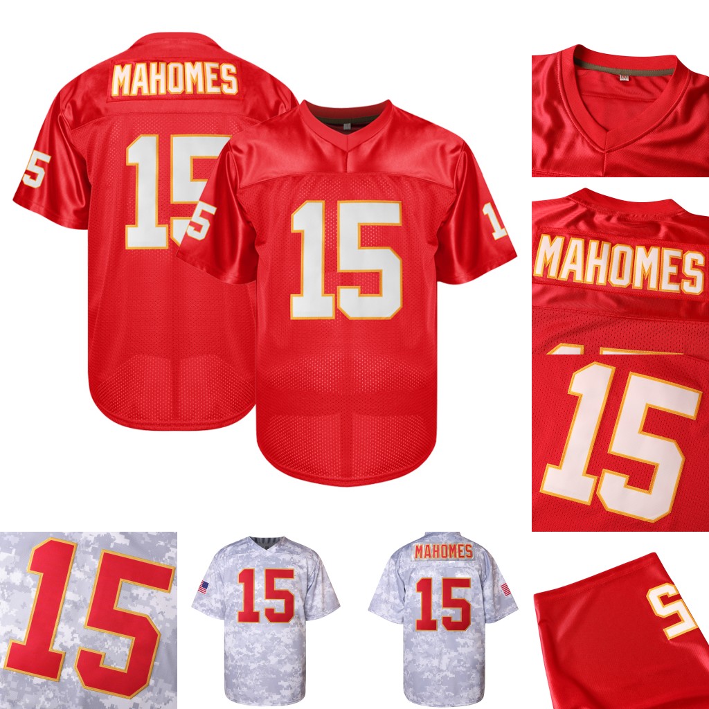 Mahomes 2024 Football Jerseys Embroidered retro jersey loose fit V-neck sports top
