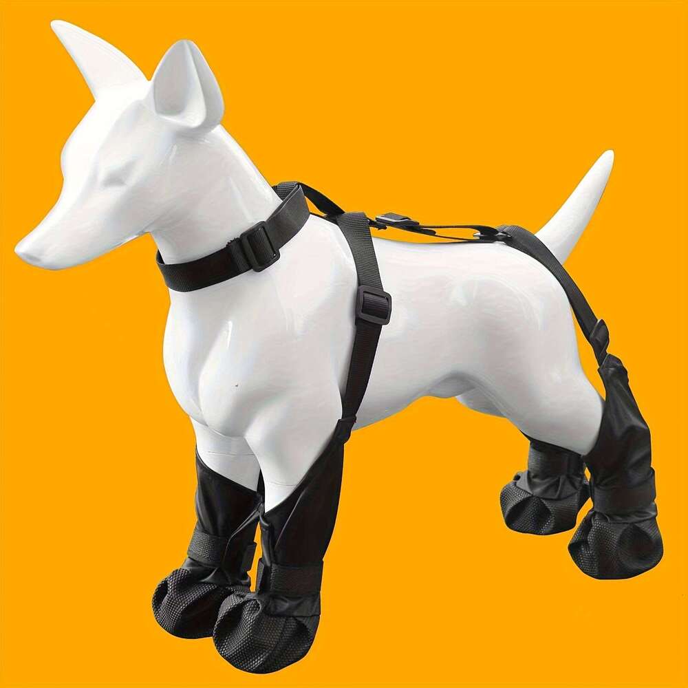 Waterproof Paw Boot Leggings Anti Slip Outdoor Walking Dog Shoes For Rainy