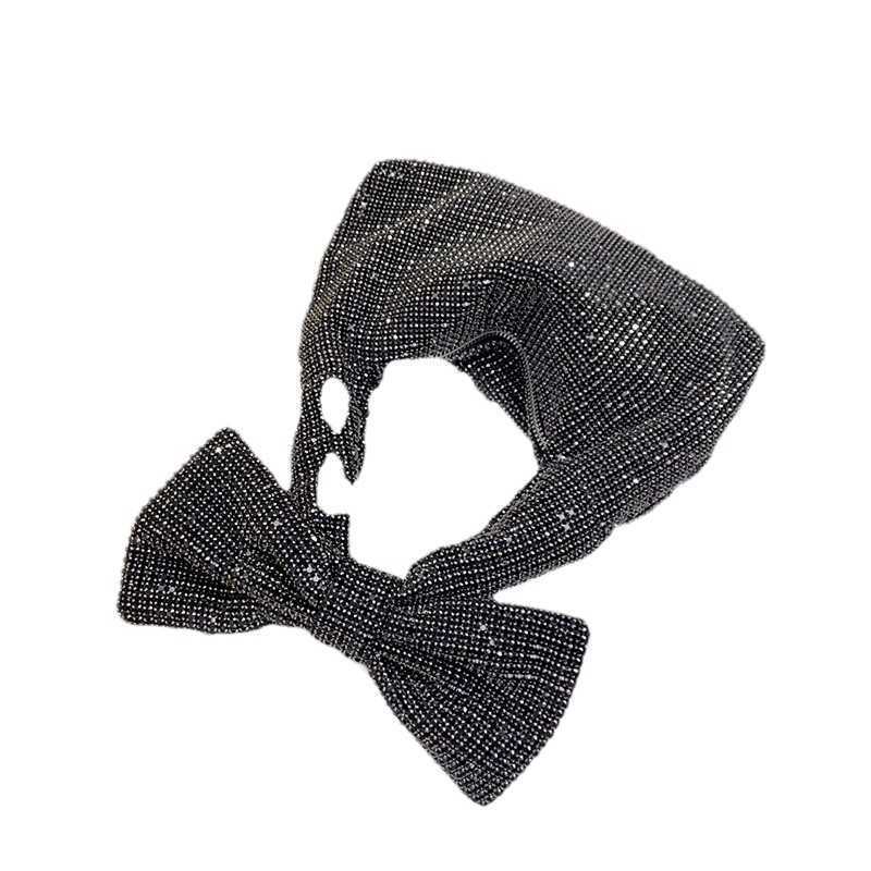 Bow Evening Bags Trendy Shiny and Ineffective Diamond Studded Rhinestone Underarm Bag Socialite Temperament Handbag Shoulder Bag 241226