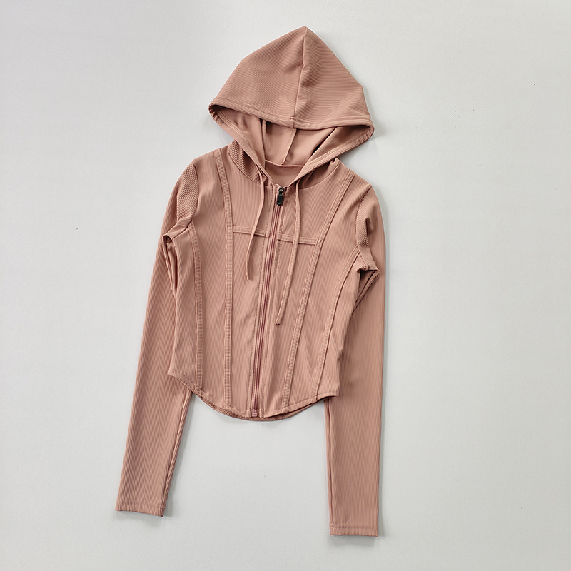 Women Hooded Running Jackets Cycg Coat Yoga Clothing Jogging Shirt Tights Thin Outdoor Sports Clothes Sportswear