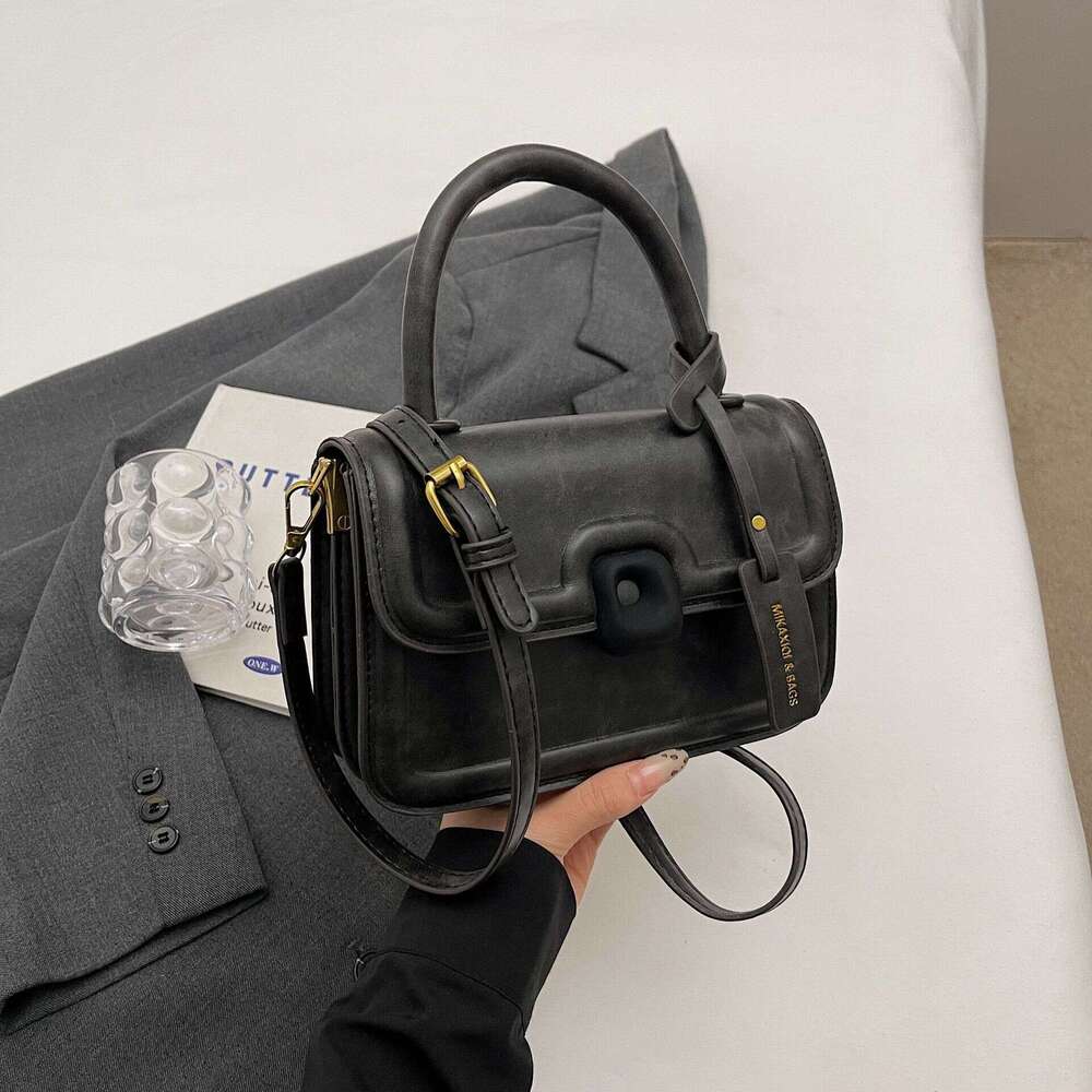 This year's popular hand-held for women 2024 new high-end single shoulder crossbody trendy texture small square bag