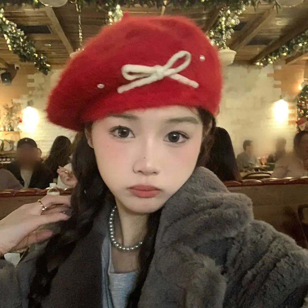 Fashion Wool Berets Dome Winter Warmer Hat Casual Painter Hat Winter 241226