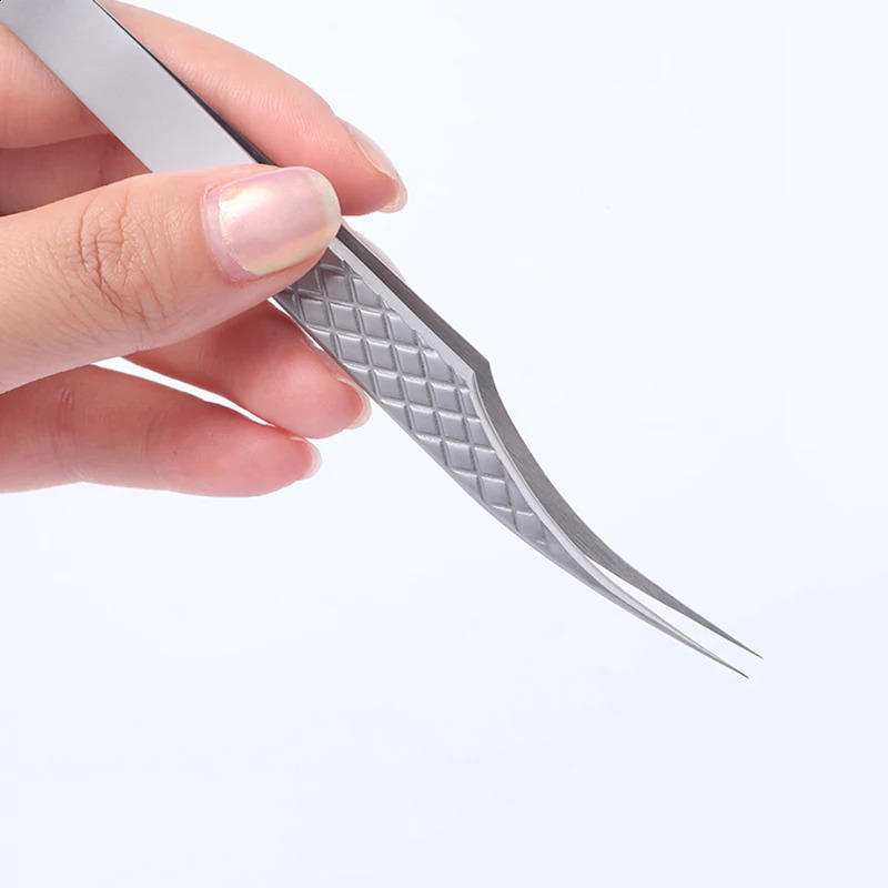 alloy tweezers for eyelash extenisons Makeup Professional Eyelash Tweezers 3D Volume eyelash tweezers wholesale 241223