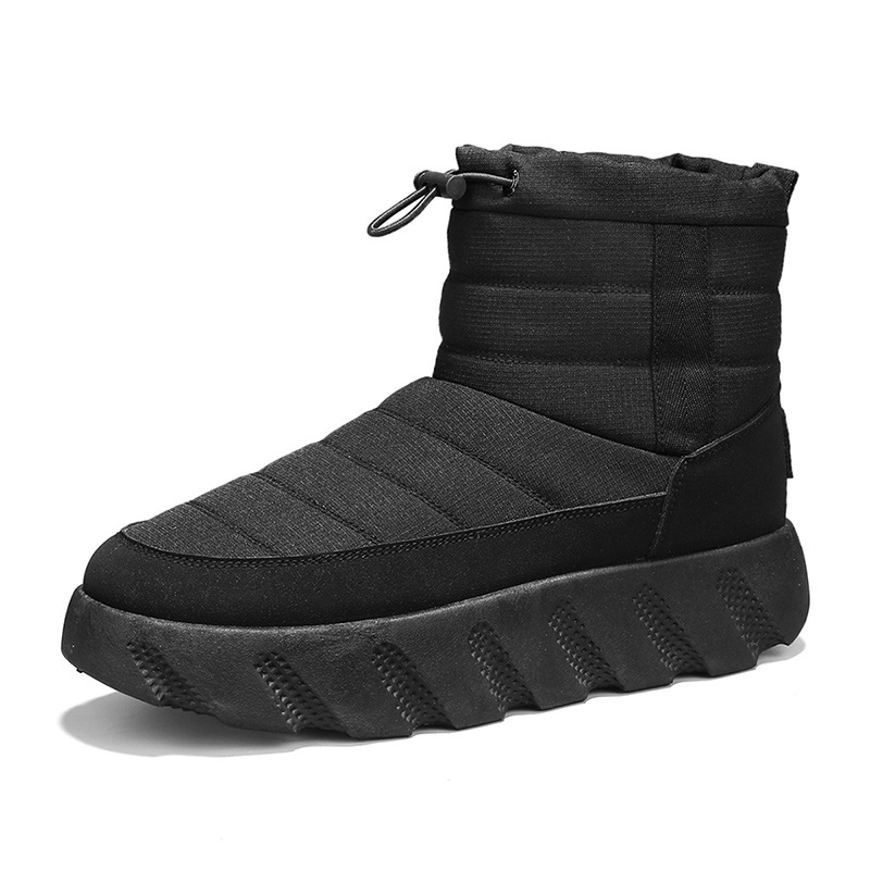 Men Boots Fashion Thick Sole Outdoor Wear Versatile Simple Casual Style Triple Black Khaki Free shipping