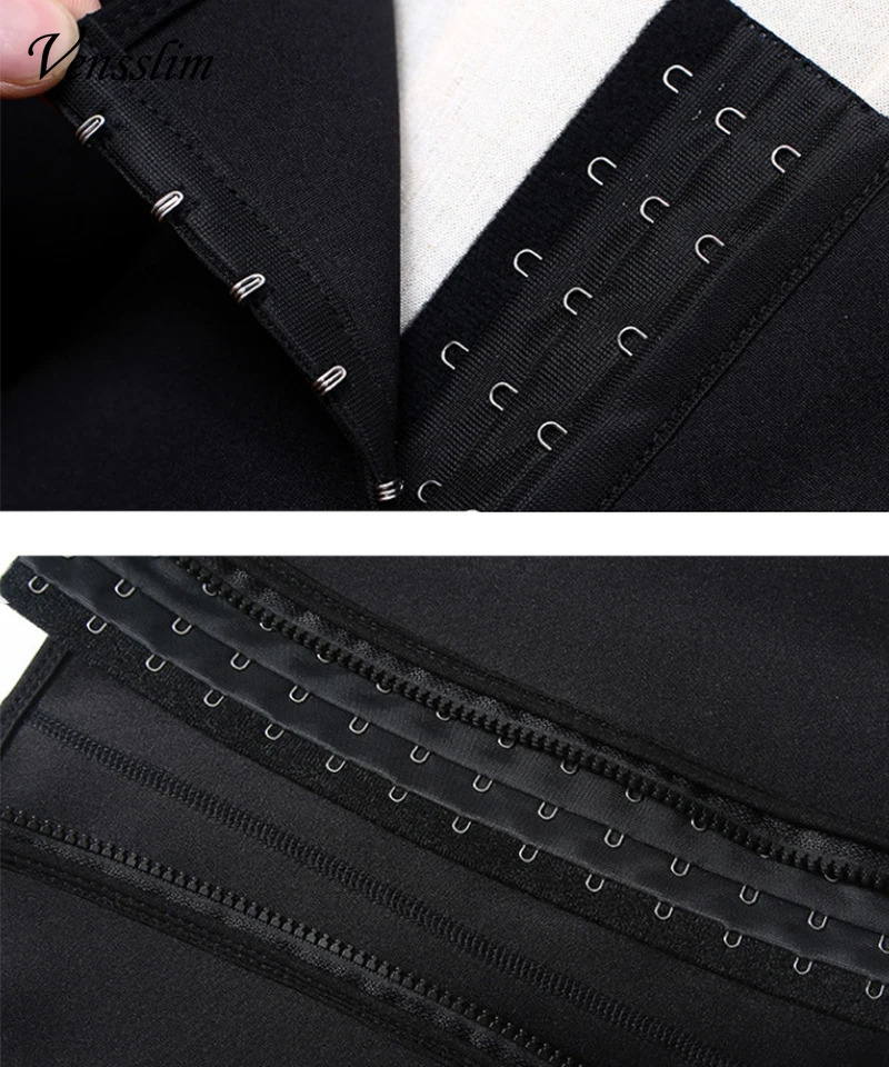 Vensslim Slimming Sheath Belly Shaper Neoprene Body Shaping Strap Hook Zipper Shapewear Women Tummy Control Corset Waist Trainer 241225