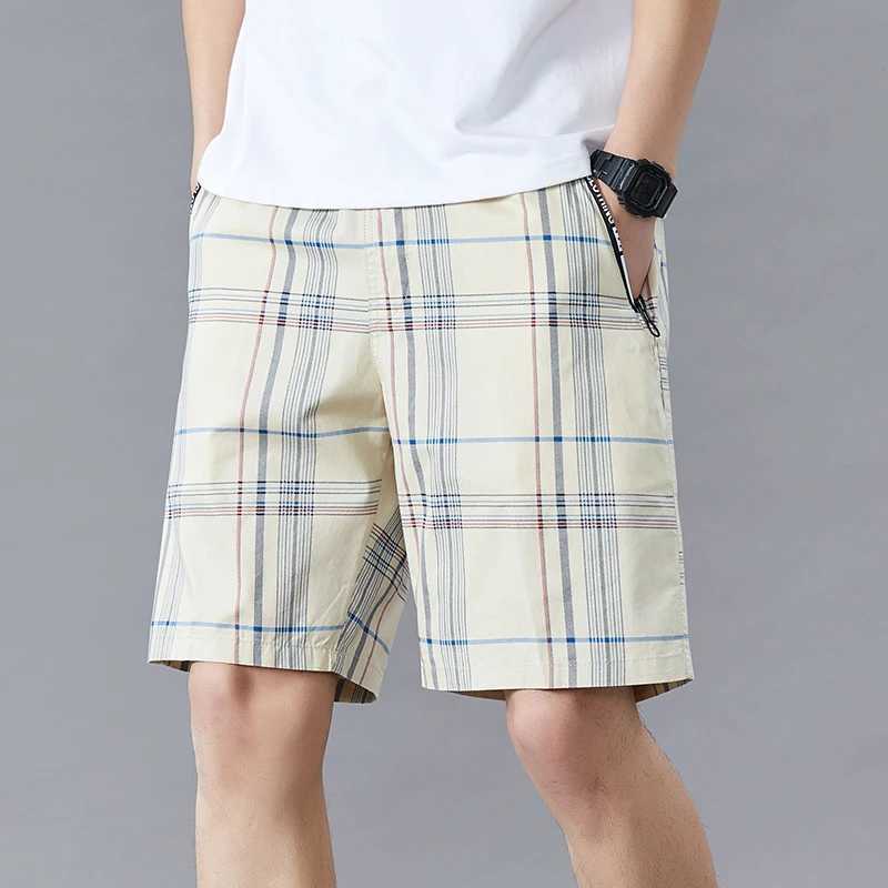 New Summer Shorts Mens Casual Shorts Solid Color Y2K Travel Outdoor Sports Bermuda Shorts Elastic Waist Large Size W241226