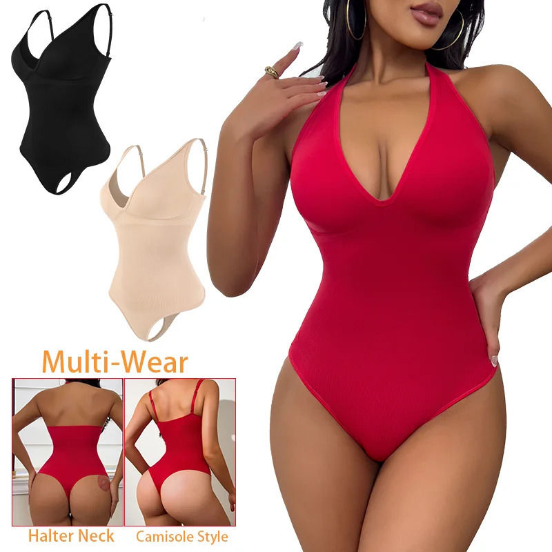 Fajas Colombianas Thong Bodysuit Women Seamless Shapewear Flat Belly Waist Trainer Body Shaper Butt Lifter Slimming Underwear 241225