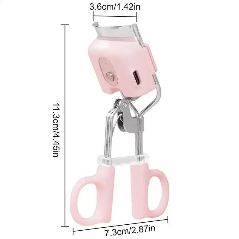 Hardware Electric Heating Eyelash Curler Electric Eyelash Curler Portable Two-stage Rechargeable Lash Applicator Lash Lift Rods 241226