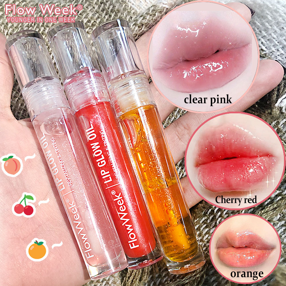 Wweek Moisturizing Plumper Gloss Universal Lip Luminizer Long Lasting Glitter Liquid Lipstick 3Colors