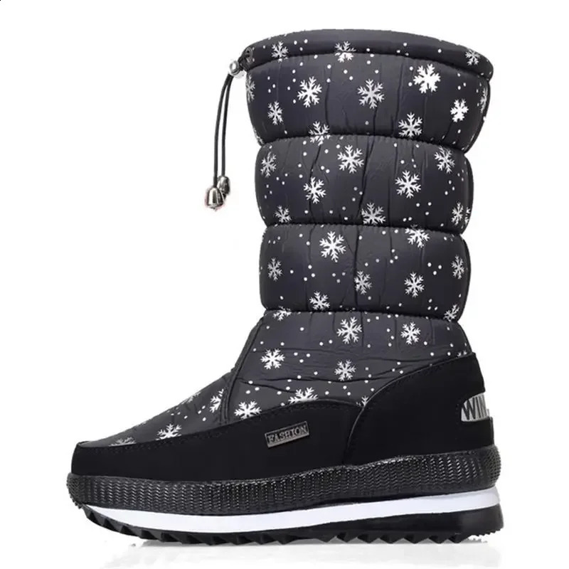 Women Snow Boots Platform Winter Boots Thick Plush Waterproof Non-slip Boots Fashion Women Winter Shoes Warm Fur Botas mujer241226