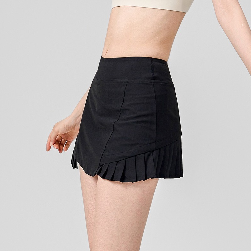 Women 2 In 1 Jogging Skirts High Waist Fiess Sport Skirt Yoga Tennis Golf Gym Running Sports Tight Shorts