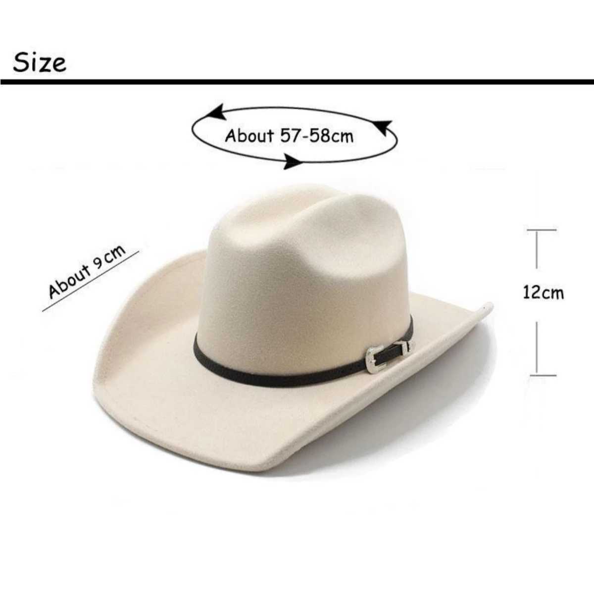 Cowboy Jazz Hat Fashion Fedoras Outdoor Mens and Womens Western Cowboy Hat with Belt Outdoor Casual Fashion Fedoras Jazz Hat W241225