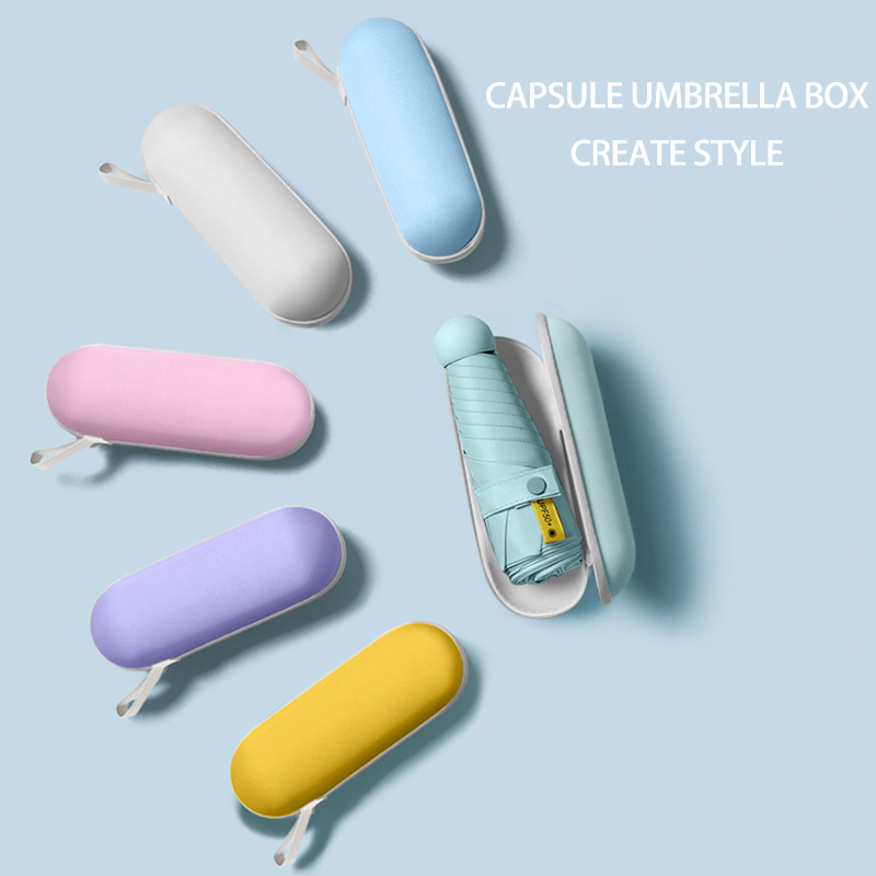 Black PVC Handheld Sunscreen Umbrella for Both Rains and Sunshine - Ideal for Men and Women's Outdoor Activities