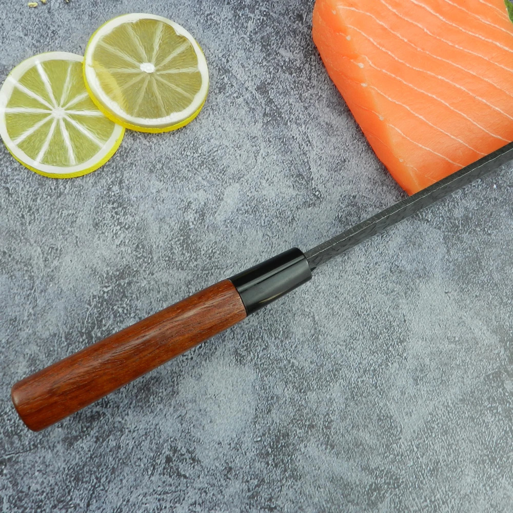 RZD Sashimi Knife Stainless Steel 9-inch Knife Japanese Style Wooden Handle Cooking Slicer 241225