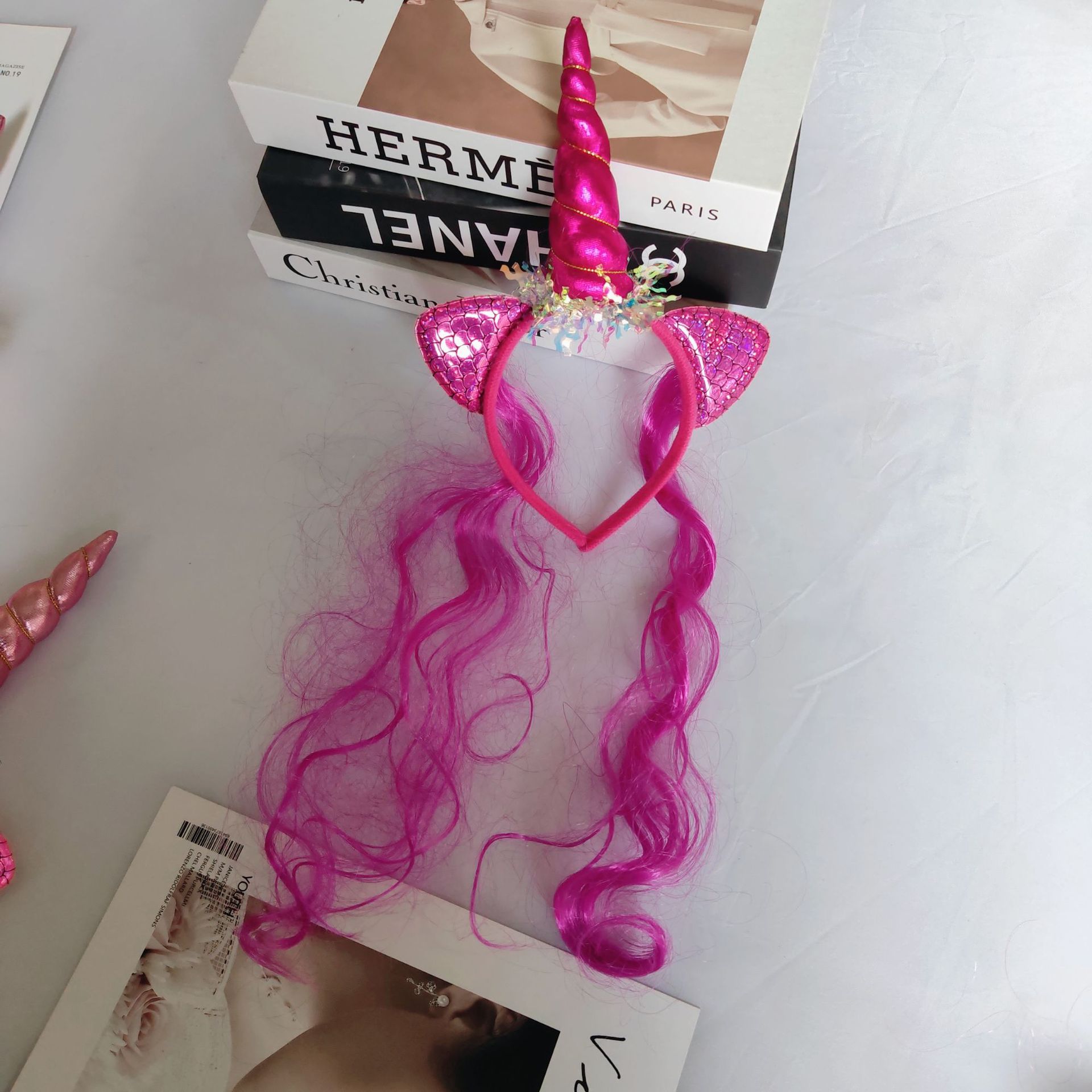 Stylish Kid-Friendly Unicorn Hair Band with Cat Ears - Ideal for Celebrations