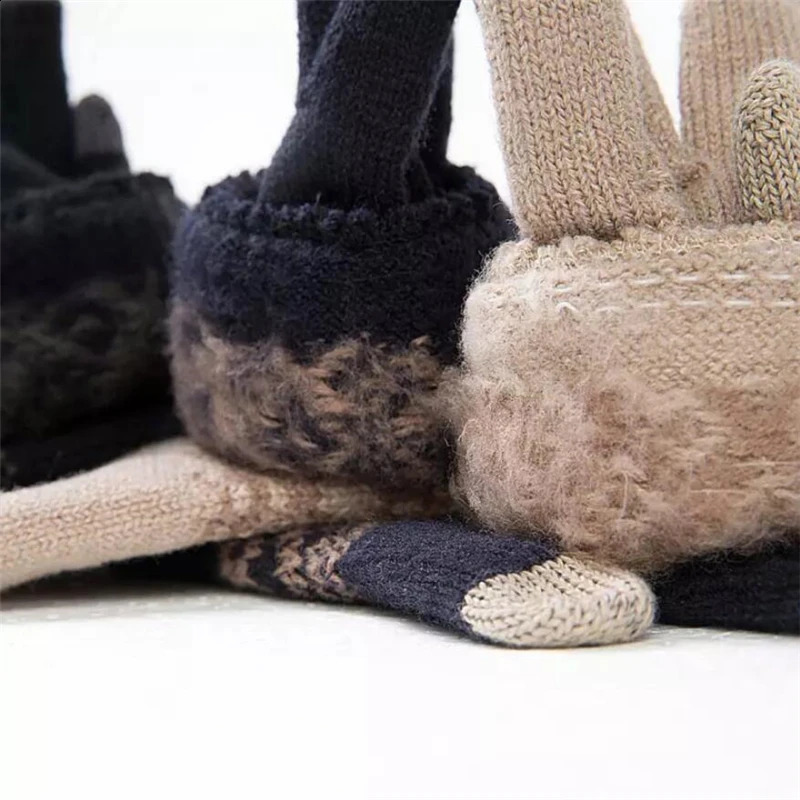 Youpin Winter FO Full Finger Touch Screen Gloves fo Women Men Winter Warm Velvet Gloves For Phone Tablet Birthday Christmas Gift 241226