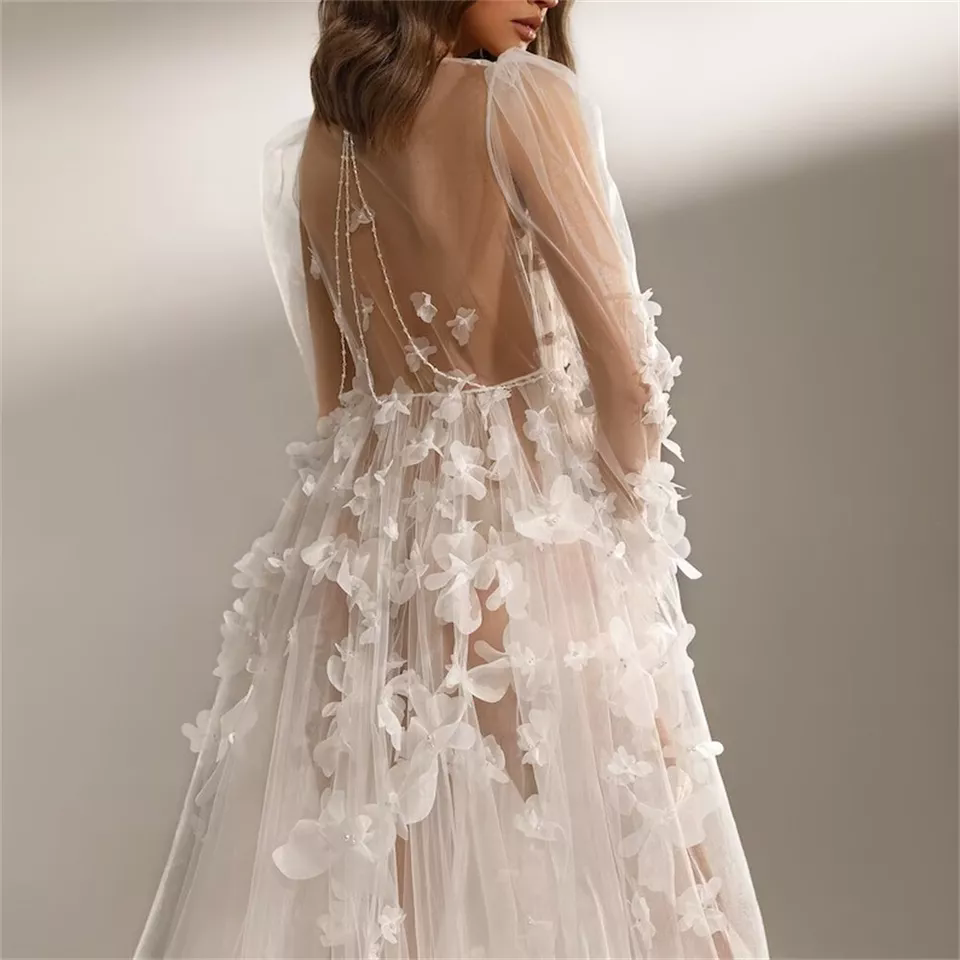Beach Sexy Wedding Dresses Mermaid Floral Lace Applique Satin Bridal Gowns Floor Length Custom Made Vestidos De Soiree