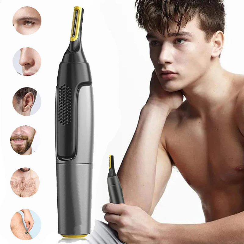 Eyebrow And Nose Hair Trimmer Mini MenS Shaver To Remove Nose Hair Portable Multi-Functional Shaving Sideburns Ear Hair Trimmer 241226