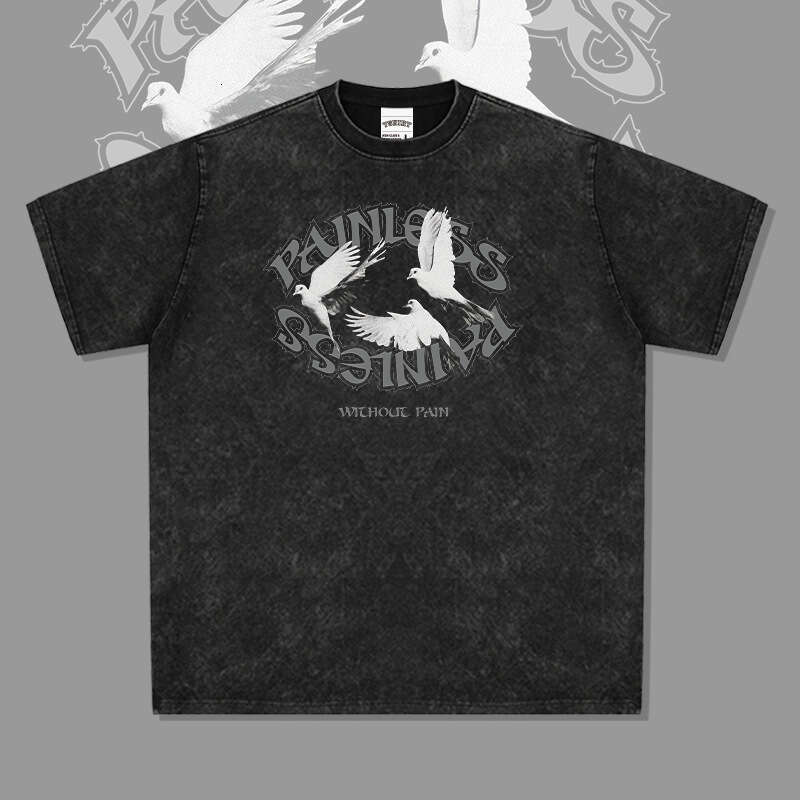 New Short Sleeve T-shirts for Men and Women American China-Chic Cotton Casual Spring/Summer Thin Top