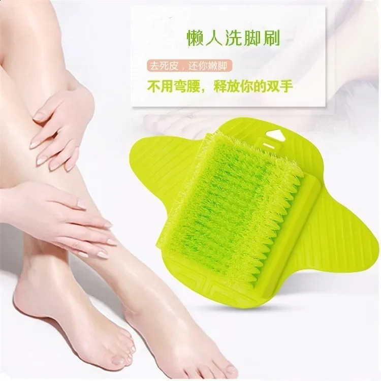 Silicone Foot Brush Massage Slippers Bath Shoes Brush Pumice Stone Foot Dead Skin Shower Foot Scrubber with Sucker 241226