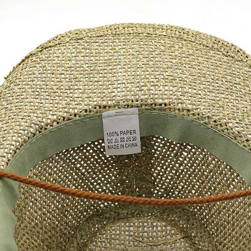 Simple Per Str Western Denim Hat Womens Outdoor Seaside Beach Sunscreen Hat Summer Sun Hat Panama Jazz Cs W241225