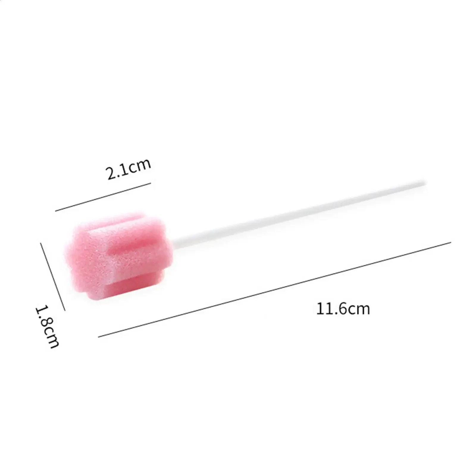 Sdotter 100Pcs Teeth Cleaning Sponge Portable Disposable Oral Care Sponge Swab for Tongues Coating Oral Cleaning Bad Breath Bre 241226