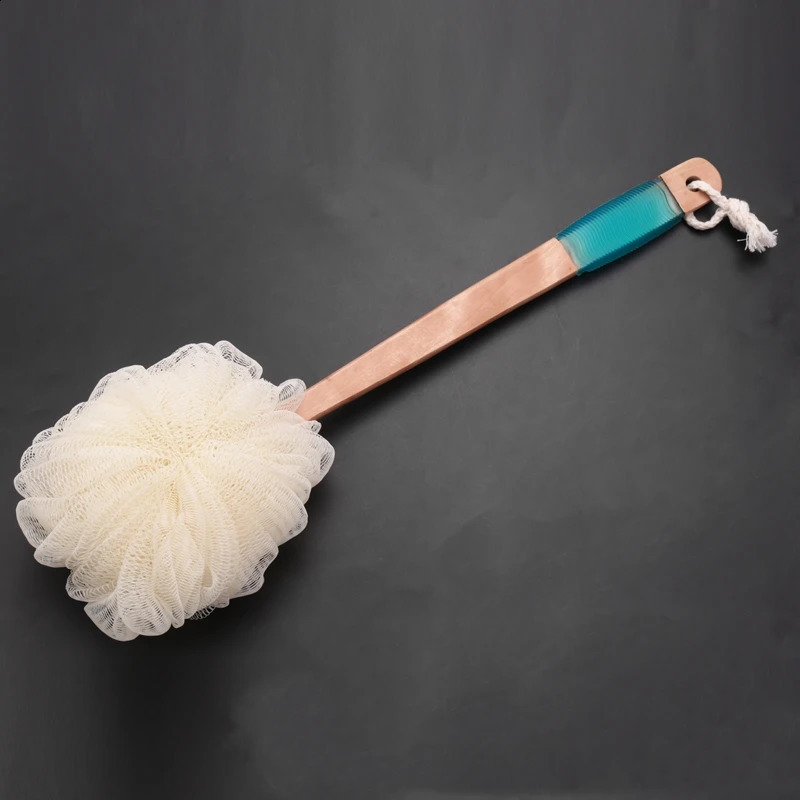 Loofah Sponge Back Scrubber-Men Women Long Handled Exfoliating Bath Shower Body Brush-Handheld Luffa Pouf On A Stick 241226