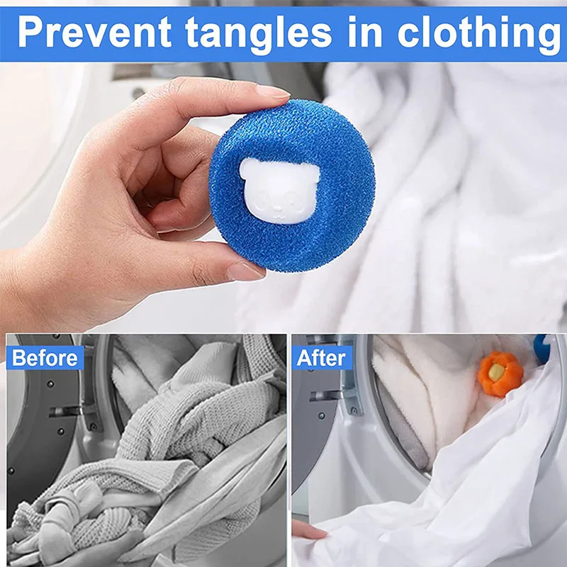 Ddmysat Reusable Ball Laundry Washing Hine Filter Wool Sticker Cat Hair Remover Fur T Catcher Pet Grooming