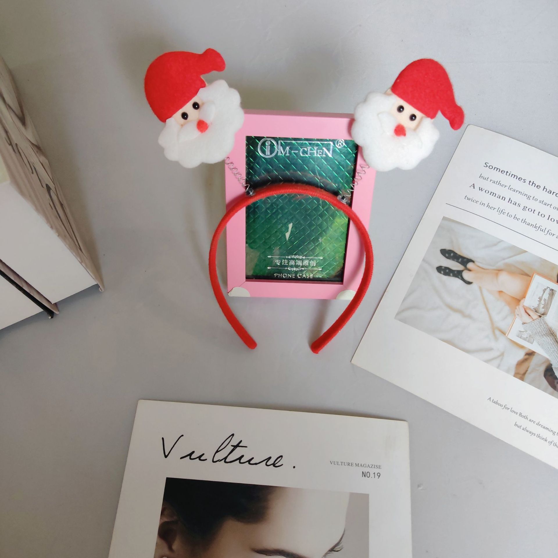 Celebrate Festively with Novelty Christmas Elf Hair Band Featuring Frosty Snowmen and Cheerful Deer