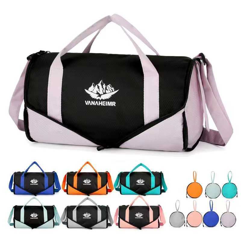 New Travel Folding Bag Mens and WoMens Sports Fitness Handbag Large Capacity Multifunctional Outdoor Shoulder Bag 240920