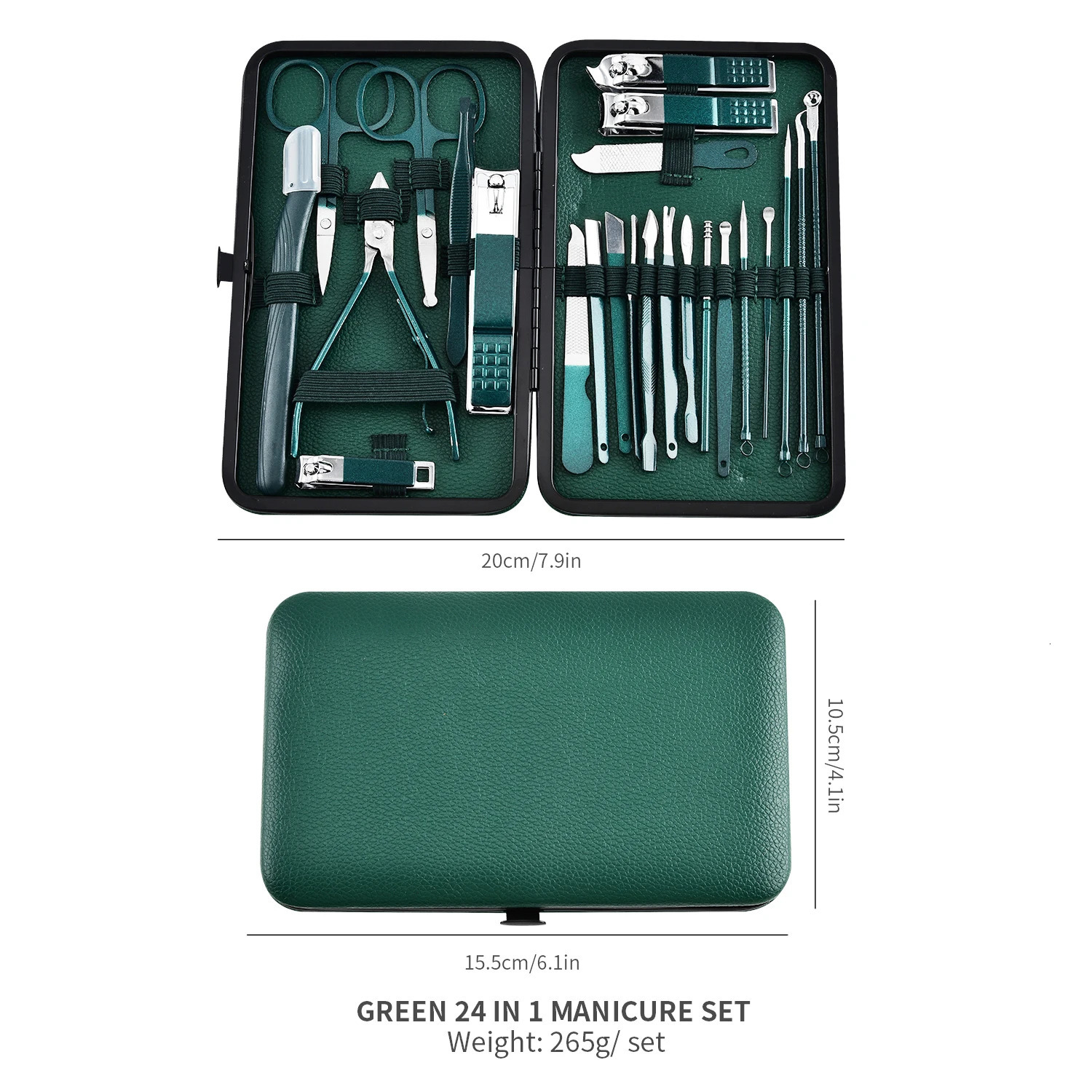 7/13/24pcs Manicure Tool Set Cuticle Nippers And Cutter Kit Professional Nail Clippers Pedicure Kit Nail Art Tools 241225