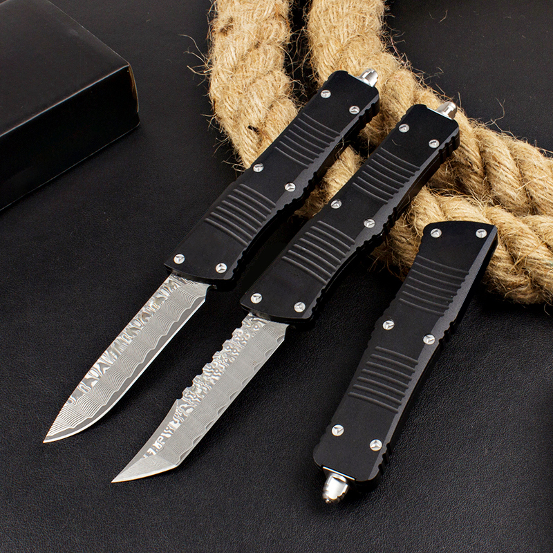 High End A11 VG10 Damascus Steel Tactical Knife Aviation Aluminum Handle Outdoor Camping Hiking Survival Knives