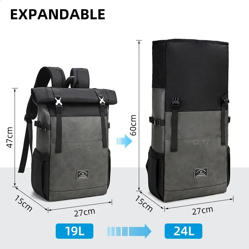 Large Capacity Rucksack Travel Bag Laptop Backpack men Back Pack Luggage Shoulder Bags Roll Cover Men Mochila Bagpack 241226