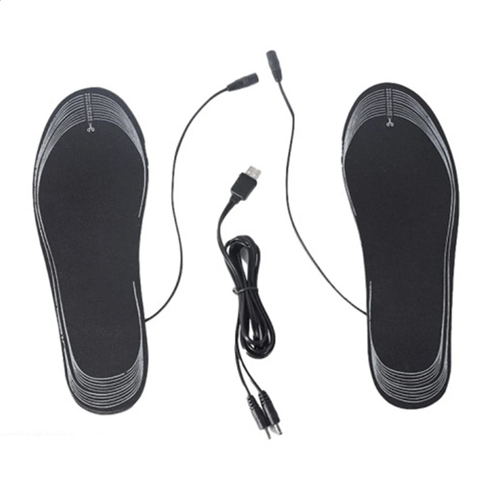 Unisex Heated Shoe Insoles Washable Rechargeable Heated Insoles Adjustable Temperature Multifunctional for Winter Outdoor Sports 241226