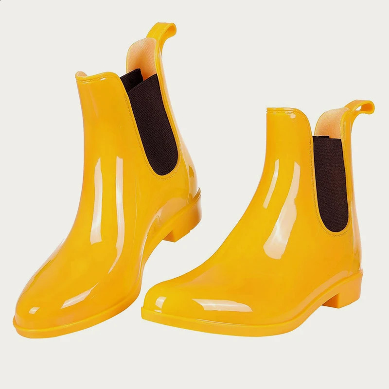 Bebealy Summer Women Waterproof Boots Fashion Women Rain Boot Outdoor Ankle Non-slip Garden Rain Boots For Women Home Rain Boot 241226