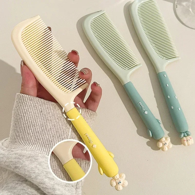Protable Children Comb Cute Flower Decoration Baby Hairbrush Beauty Hairdressing Combs Student Dormitory Toiletries Hair Care 241225