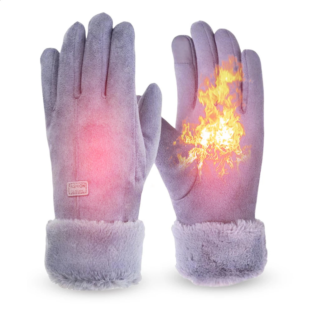 USB Heated Gloves 3 Gear Adjustment Winter Thermal Cycling Gloves 10000mAh Heating Thermal Gloves Windproof Touch Screen 241226
