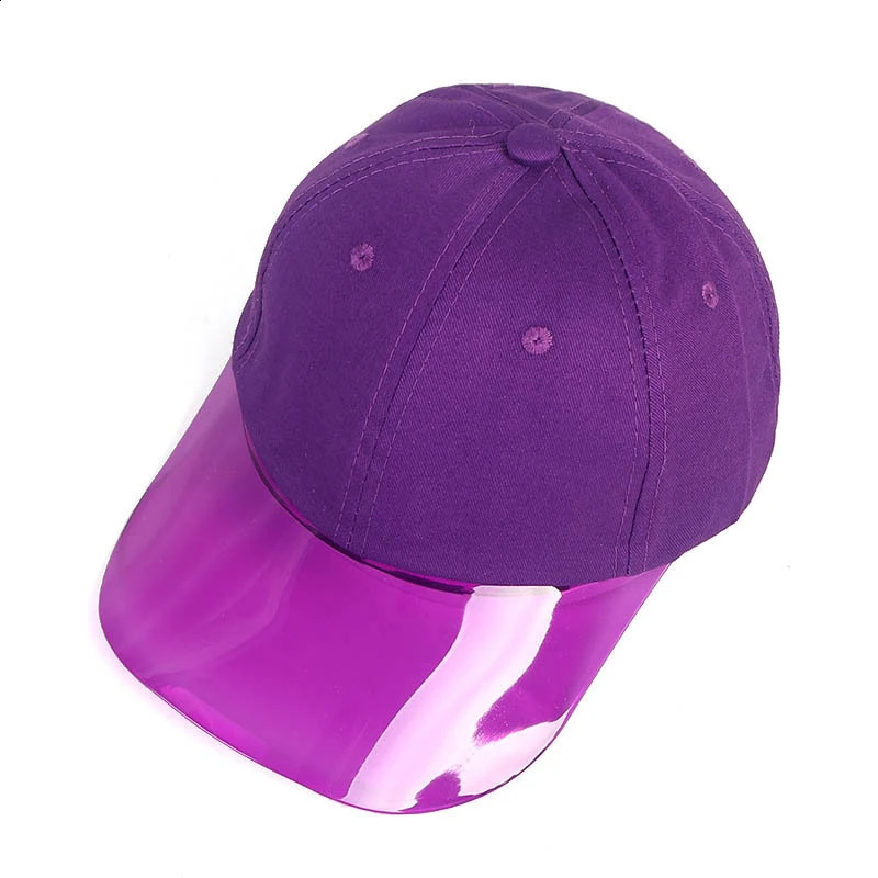 Summer cotton summer baseball cap adjustable hat Transparent brim cap casual women baseball hat Anti-UV Sunscreen 241226