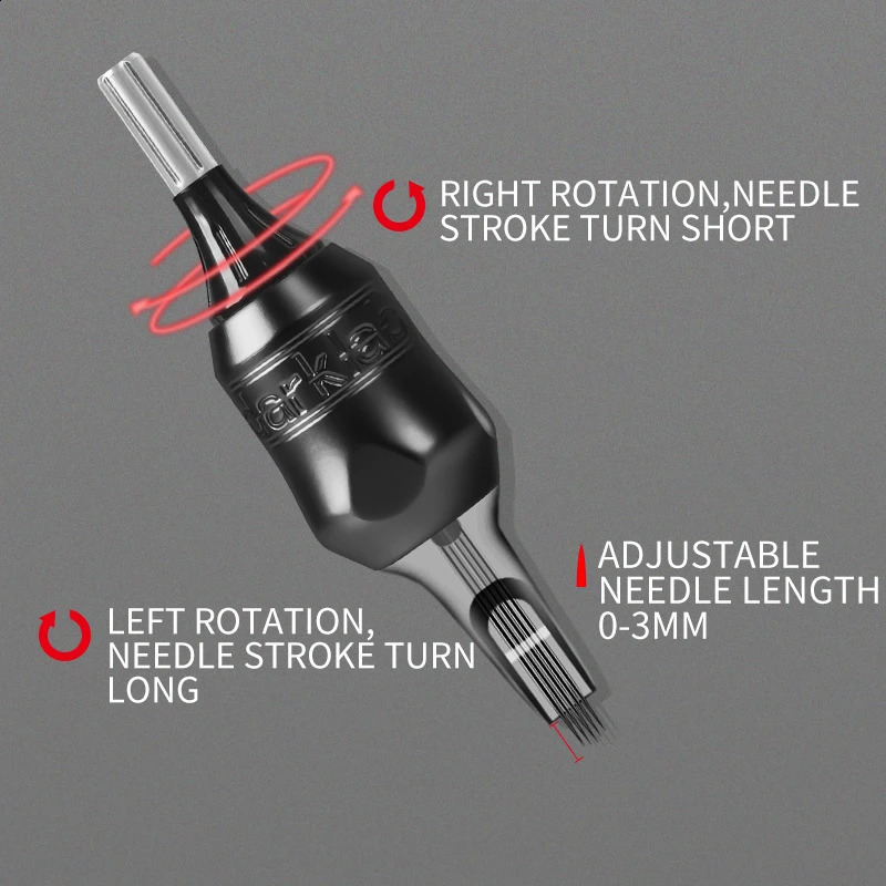 DMTATTOO Aluminum Alloy Cartridge Tattoo Grips 32MM Adjustable Tattoo Tube for Cartridge Needle with Needles Bars 241223