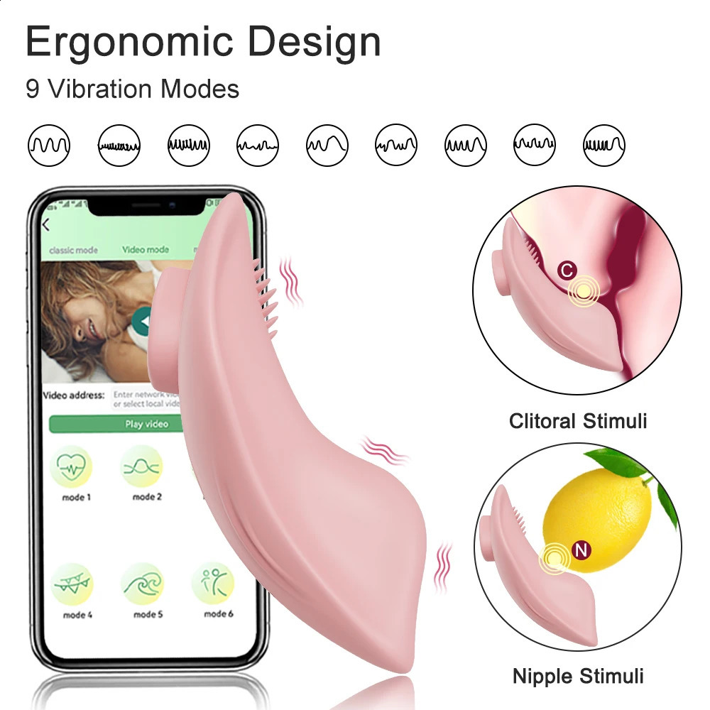 Bluetooth APP Vibrator Female Wireless Control Wearable Vibrating Egg Clitoris Stimulator Sex Toys for Women Couples 241226