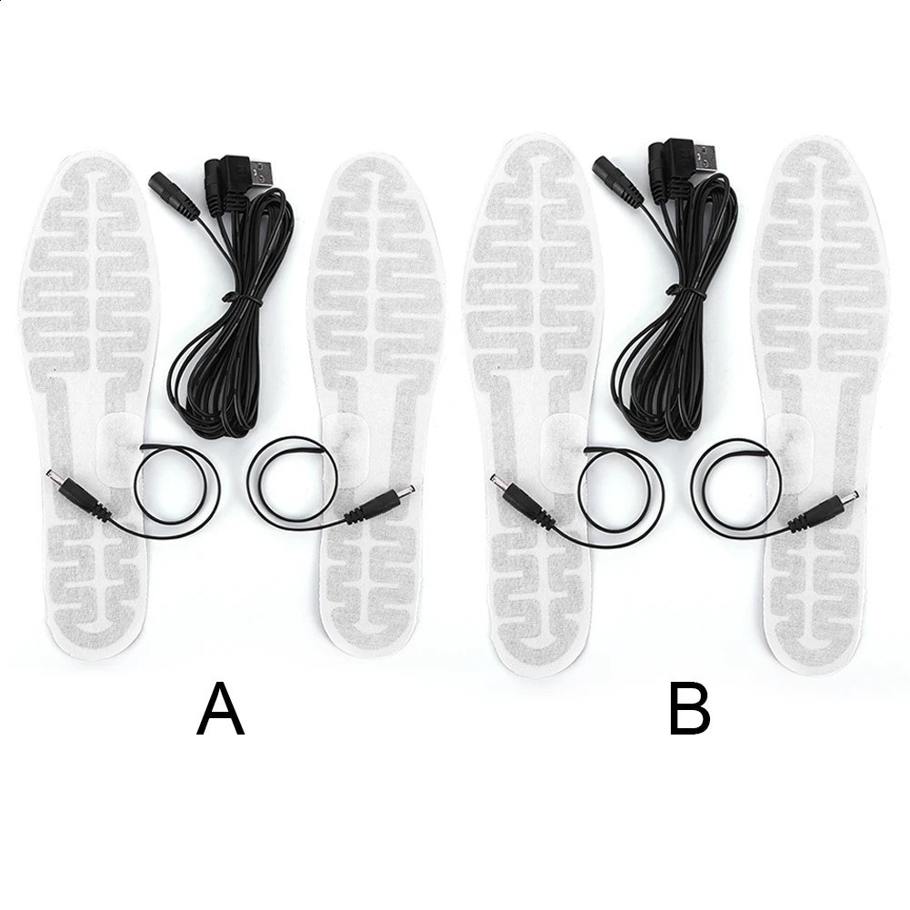 USB Heated Shoe Insoles Electric Foot Warming Pad 10W Winter Warm Insoles Winter Outdoor Sports Heating Insole 241226