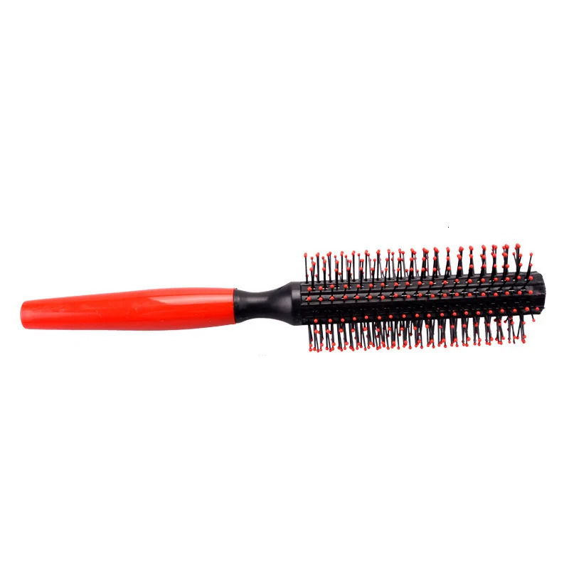 1~10PCS Hair Round Hair Comb Curling Hair Comb Brush Professional Plastic Handle static Hairdressing Salon Styling Tools 241225