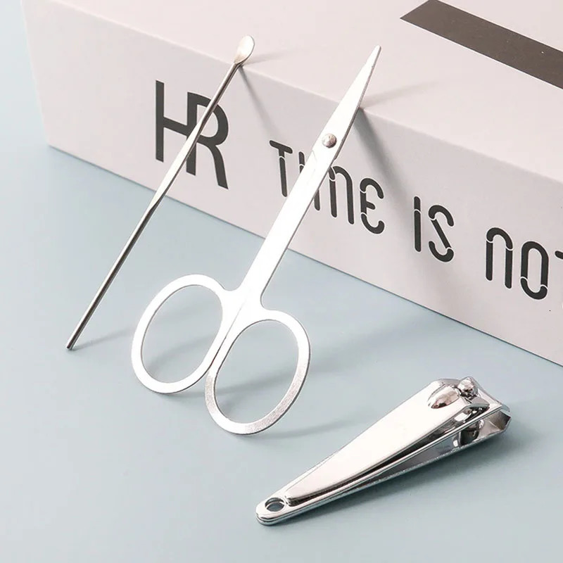 10pcs Nail Clipper Manicure Set Leather Box Stainless Steel Manicure Kit Home Nail Care Tools Portable kit Gift Nail Clipper Set 241225