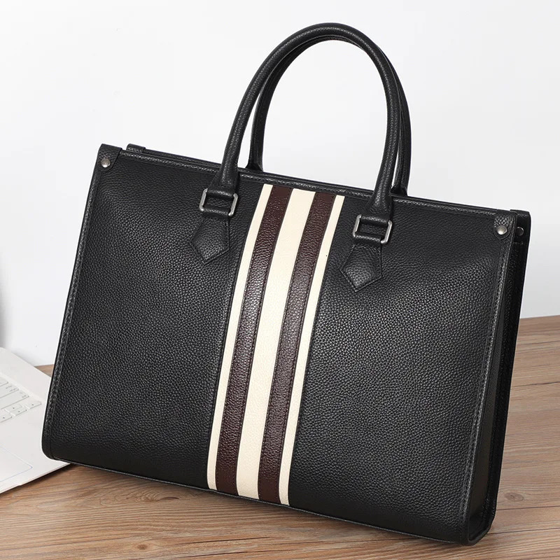 Fashion Trend Men Shoulder Bag Crossbody Bag Handbag PU leather Simple Business Casual Briefcase 241225