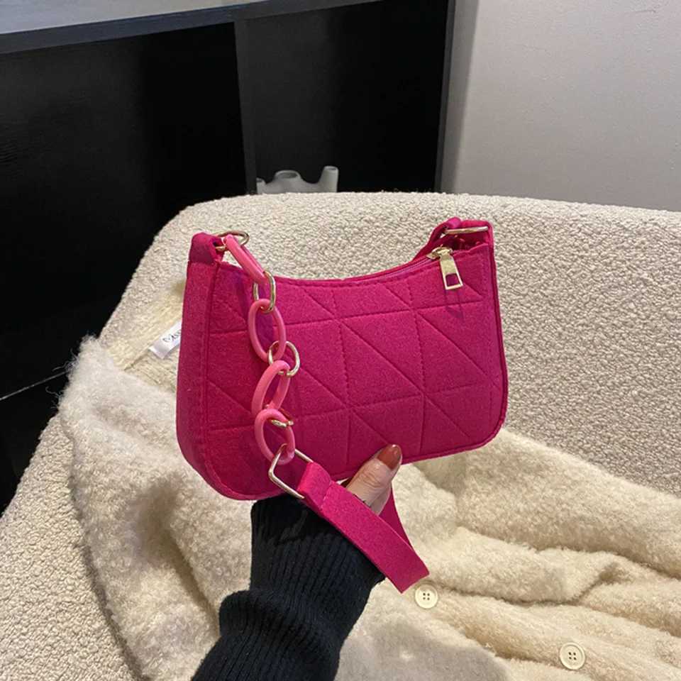 Fi Exquisite Shopping Bag Casual Women Totes Shoulder Bags Female Fi Solid Color Chain Handbag for WomenXJ241225