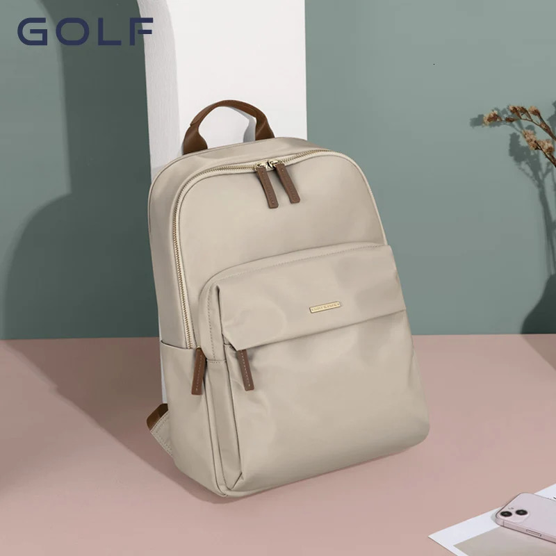 GOLF Backpack Womens Simple Commuting Travel Computer Backpack Canvas Large Capacity Student backpack 241225